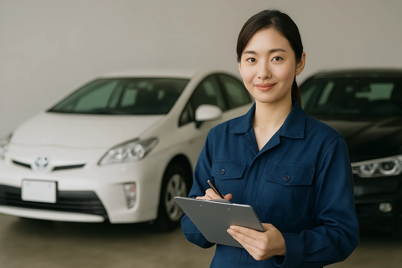 外車のエアコン修理・整備の様子